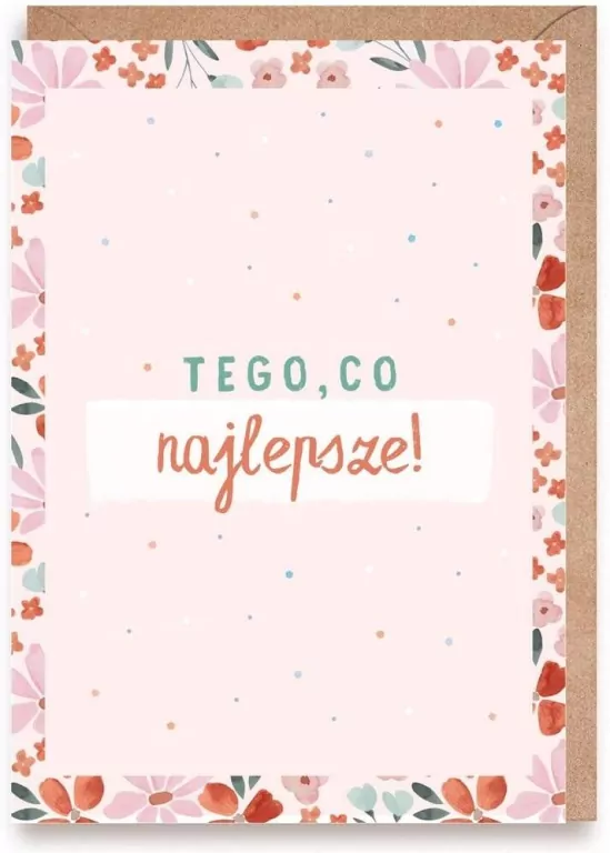 Kartka okolicznościowa Tego, co najlepsze - tantis.pl