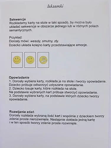 Leksemki. Karty rozwijające mowę i język - tantis.pl