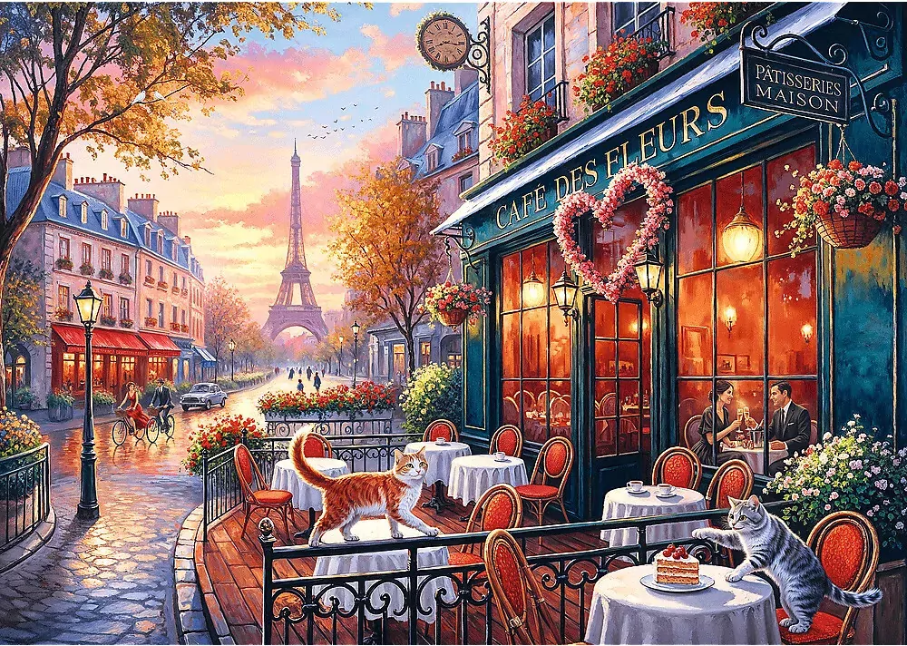 Trefl. Miłość w Paryżu. Puzzle 500. Love Story - tantis.pl