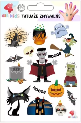 Tatuaże Zmywalne Dla Dzieci Halloween 1 Tatuaż