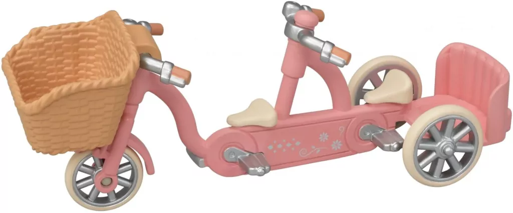 Sylvanian Families. Tandem na rowerze. Pieski Husky. Zestaw z figurkami - tantis.pl