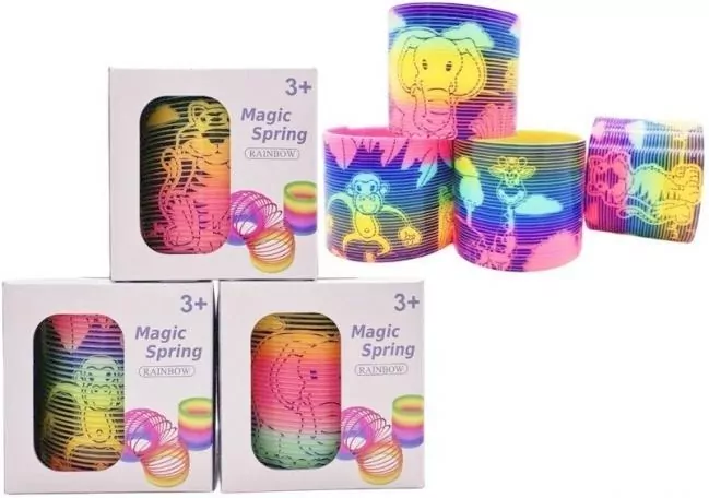 Sprężyna tęczowa z nadrukiem MIX - tantis.pl