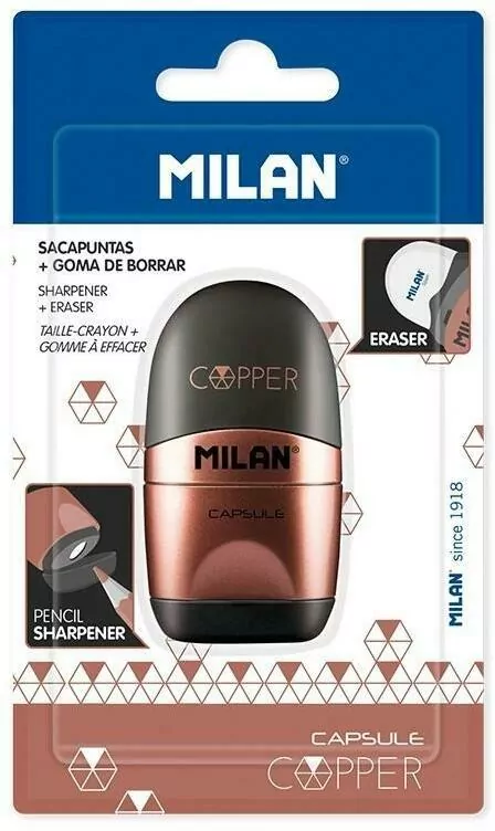 Temperówko-gumka Capsule Cooper blister MILAN - tantis.pl