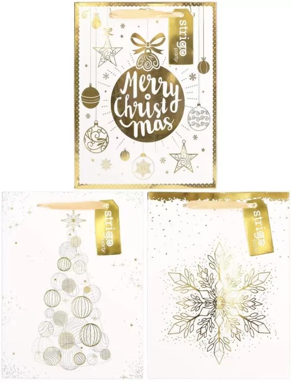 Torba prezentowa Święta 18x23x10cm mix STRIGO - tantis.pl