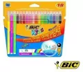 Flamastry Kid Couleur Fluo 15+3 kolory BIC - tantis.pl