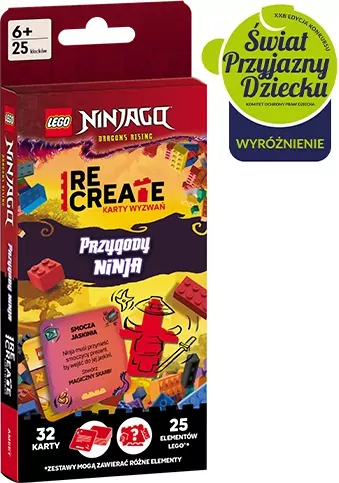 Lego Recreate. Karty Wyzwań. Przygody ninja - tantis.pl