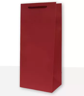 Torebki prezentowe jednobarwna koniak bordo 10 sztuk