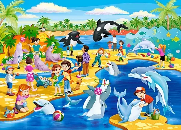 Puzzle 60. Delfinarium. B-066148 - tantis.pl