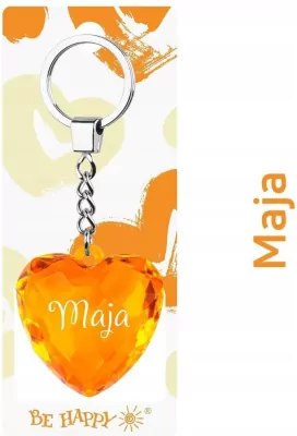 Brelok serce Maja