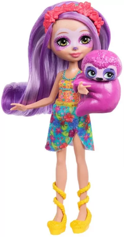 Enchantimals. Lalka Leniwiec + zwierzątko HRX82 - tantis.pl