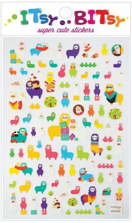 Mini naklejki Itsy bitsy Lamy - tantis.pl