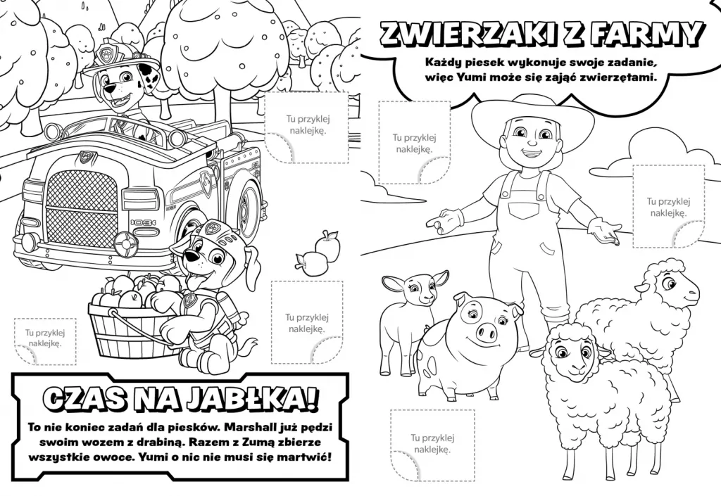 Pieski na farmie. Wzory i Kolory. Psi Patrol - tantis.pl