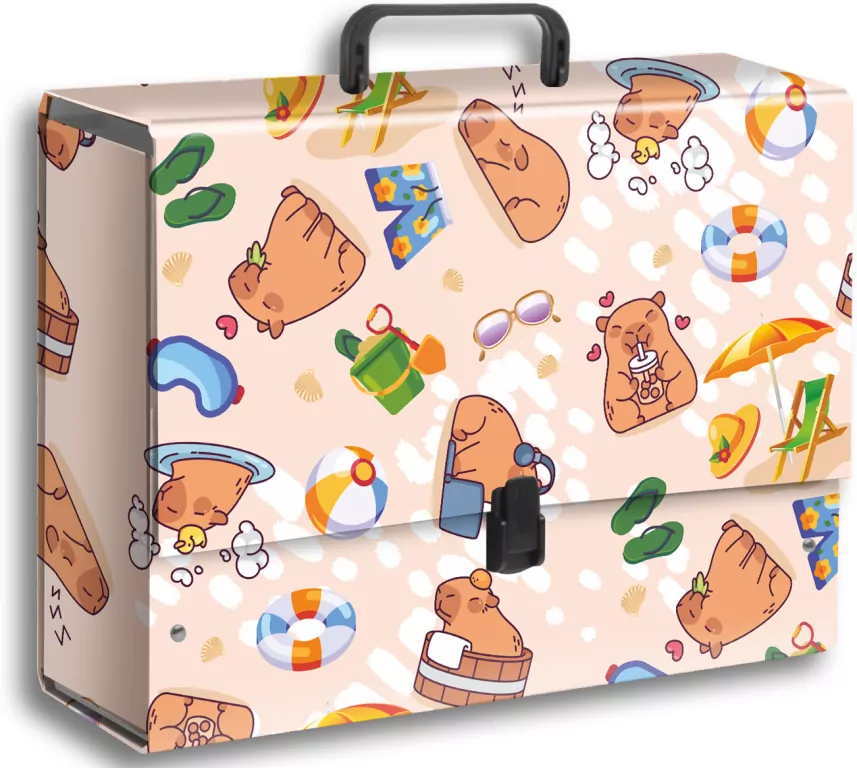 Teczka z rączką B4 jumbo Kapibara plaża PENMATE - tantis.pl