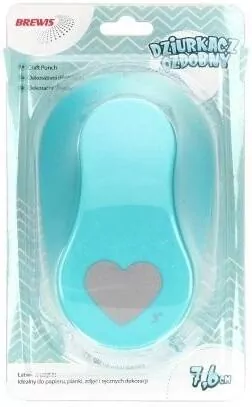 Dziurkacz ozdobny. Serce 7,6cm. Mix - tantis.pl