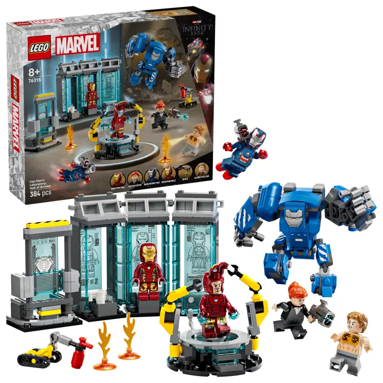 LEGO® Marvel. Laboratorium Iron Mana: Zbrojownia 76315 - tantis.pl