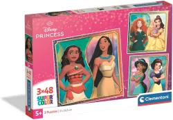 Puzzle 3 x 48 Super Color Princess