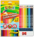 Kredki Premium Kolori Jumbo12 kolorów PENMATE - tantis.pl
