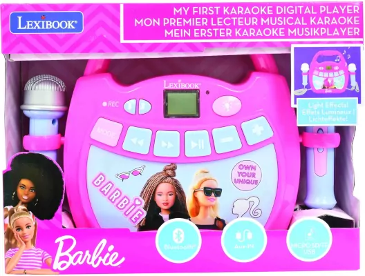 Głośnik z 2 mikrofonami Barbie bluetooth Lexibook MP320BBZ