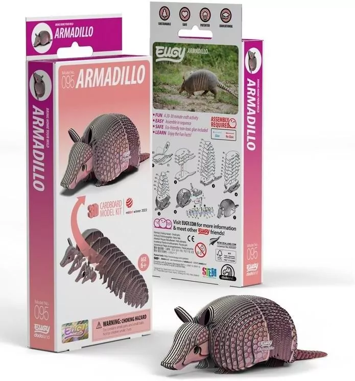 Pancernik Eugy. Eko Układanka 3D - tantis.pl
