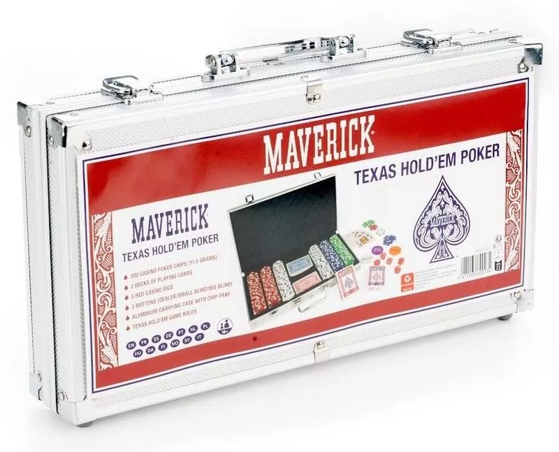 Zestaw do pokera 300 żetonów aluminiowy CARTAMUNDI - tantis.pl