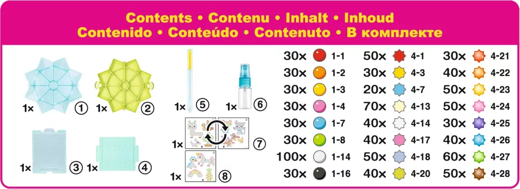 Zestaw startowy koralików Gwiazdki. AQUABEADS. 31601 - tantis.pl