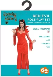 Strój dla dorosłych Czerwona Diablica rozm. M