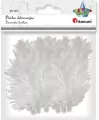 Piórka puch indyk 9-15cm białe 50szt - tantis.pl