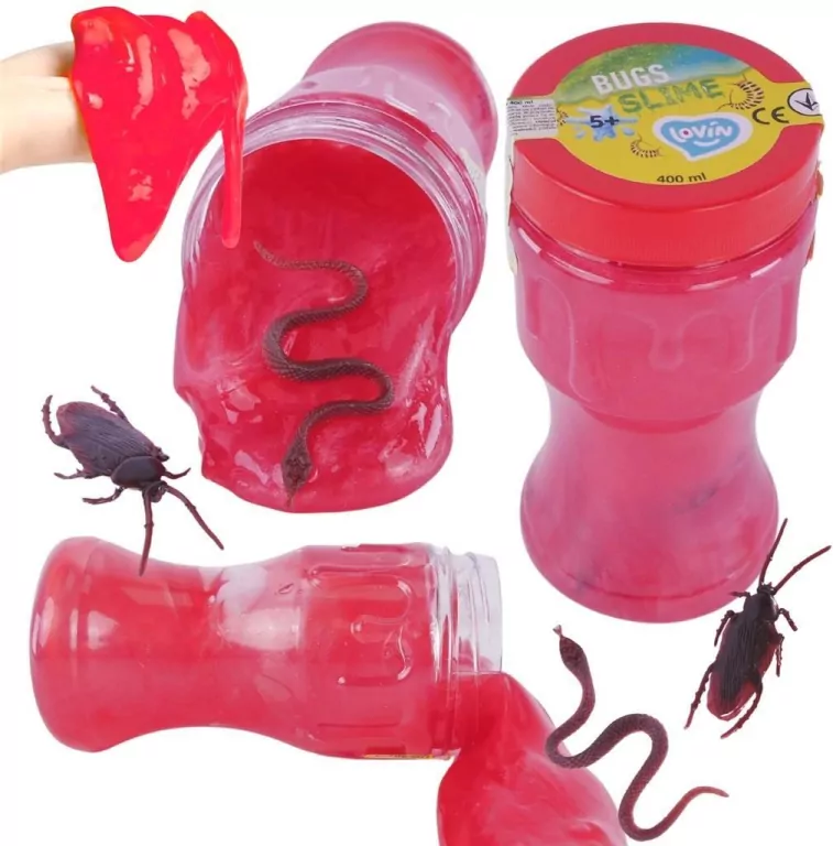 Glutek slime robaki 400ml MIX - tantis.pl