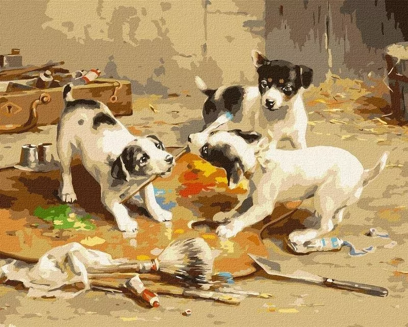 Malowanie po numerach - Mali artyści 40x50cm - tantis.pl