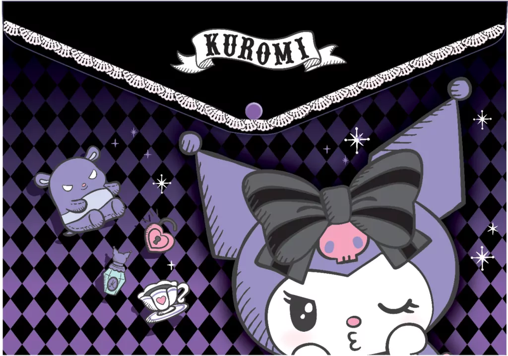 Koperta na dokumenty A4 PP Kuromi wzór 2 - tantis.pl