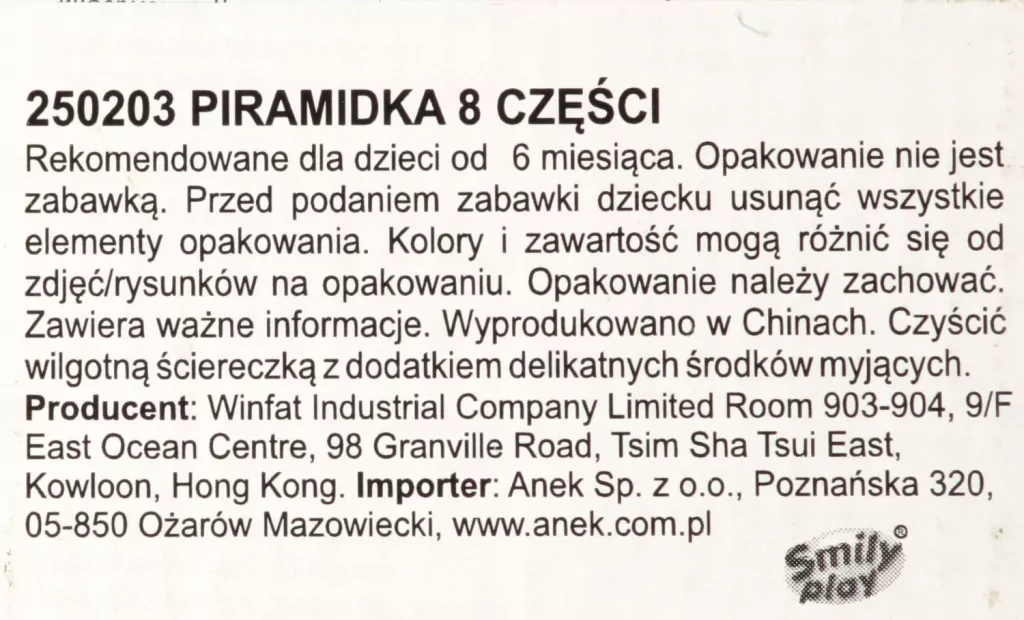 Piramidka sensoryczna - tantis.pl