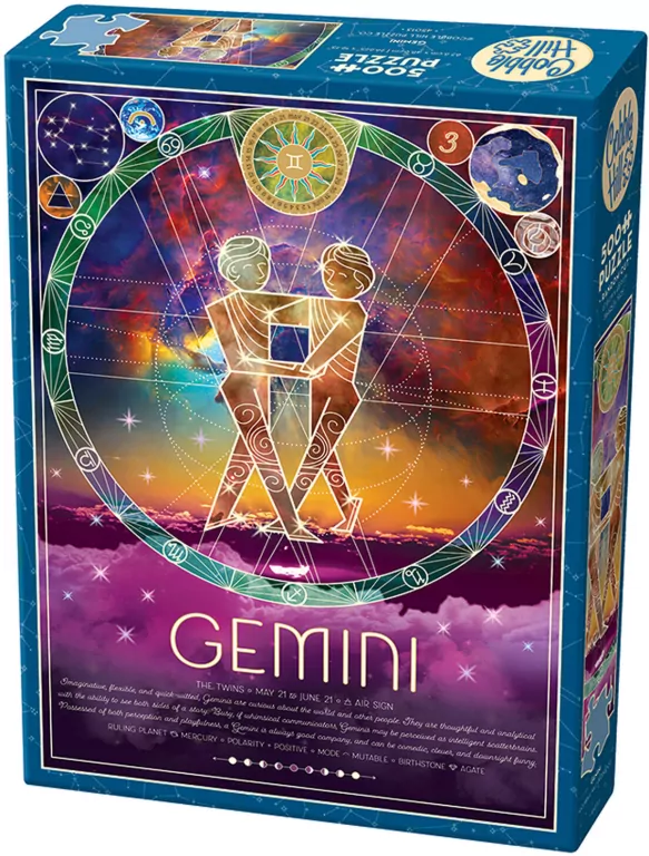 Puzzle 500 Znaki zodiaku: Bliźnięta - tantis.pl