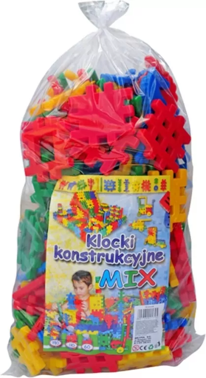 Klocki konstrukcyjne 150 elementów. Mix - tantis.pl