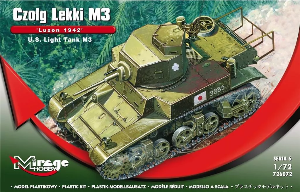 Czołg Lekki M3 Luzon 1942 Amerykański - tantis.pl