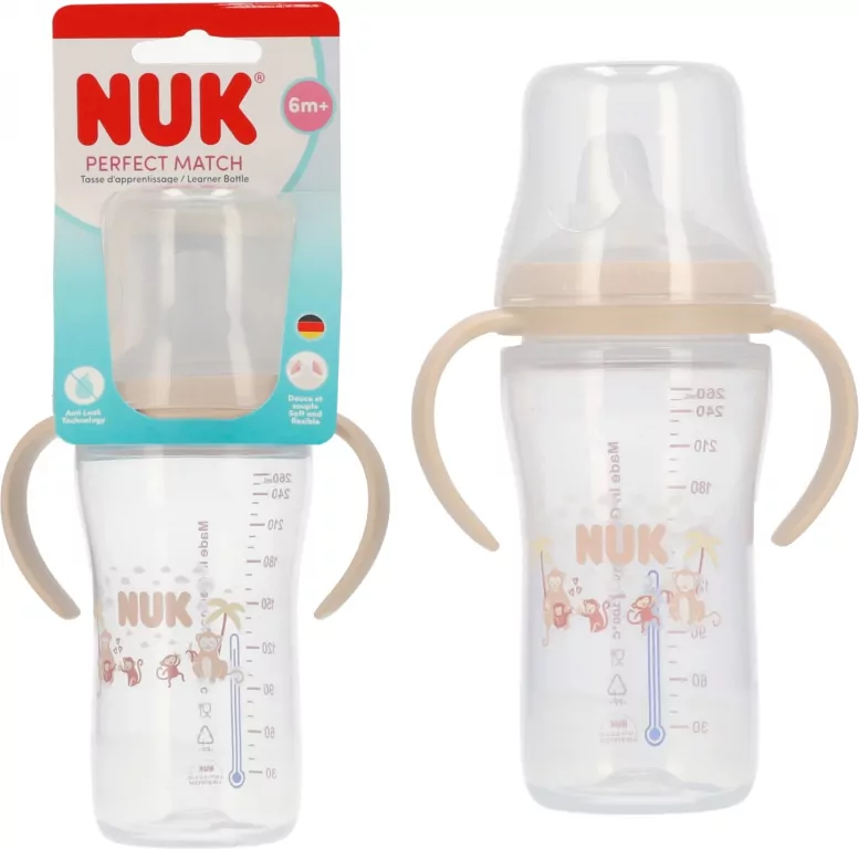 NUK. Perfect Match. Butelka. 260 ml. Małpka - tantis.pl