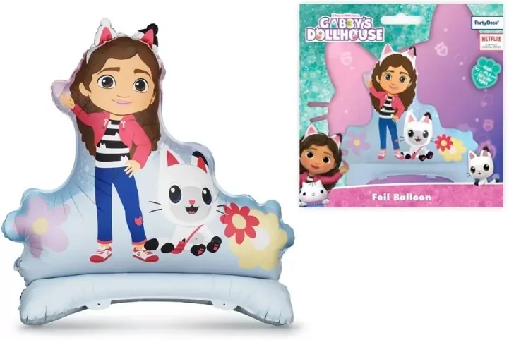 Balon foliowy stojący Koci Domek Gabi 92x90.5cm - tantis.pl