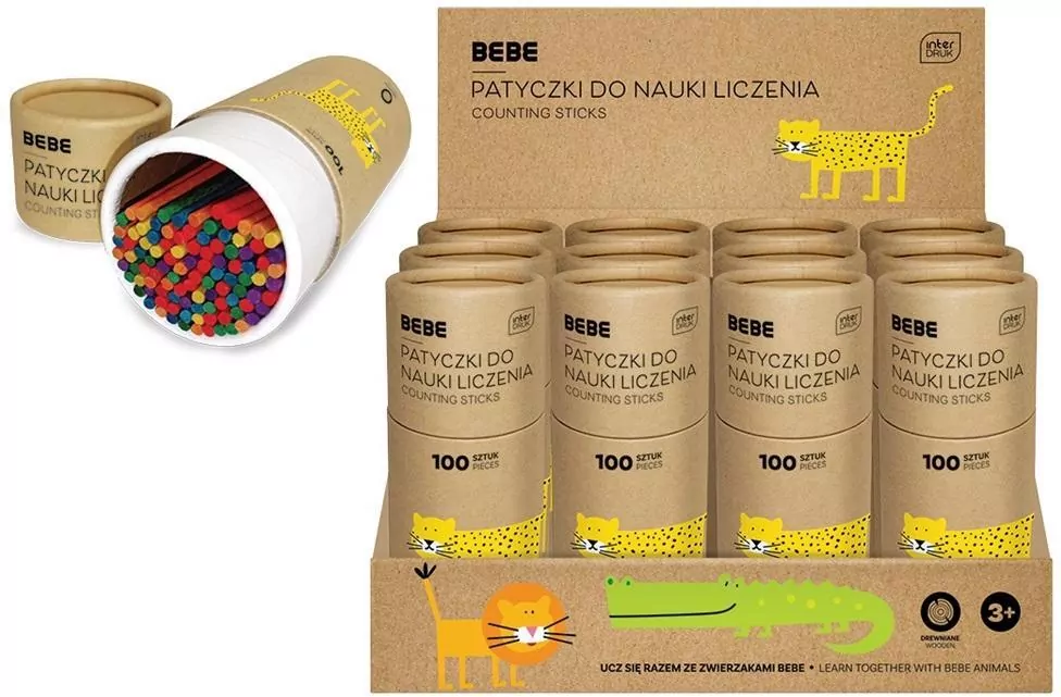Patyczki drewniane do nauki liczenia - tantis.pl
