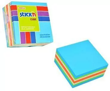 Notes kostka niebieska - mix neon i pastel. - tantis.pl