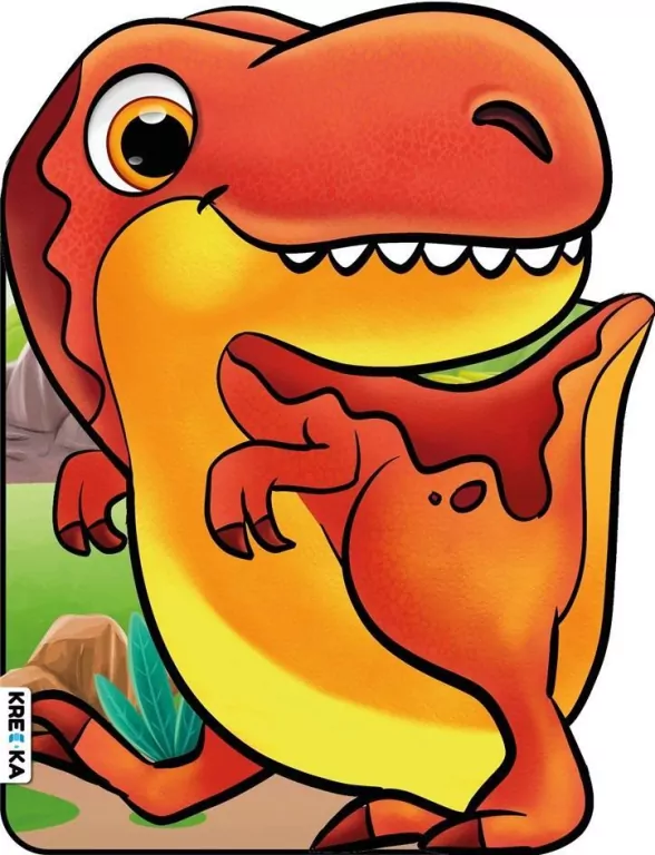 Tyranozaur. Kolorowanki z naklejkami - tantis.pl