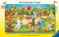 Puzzle dla dzieci 2D w ramce: Przyjęcie urodzinowe - tantis.pl