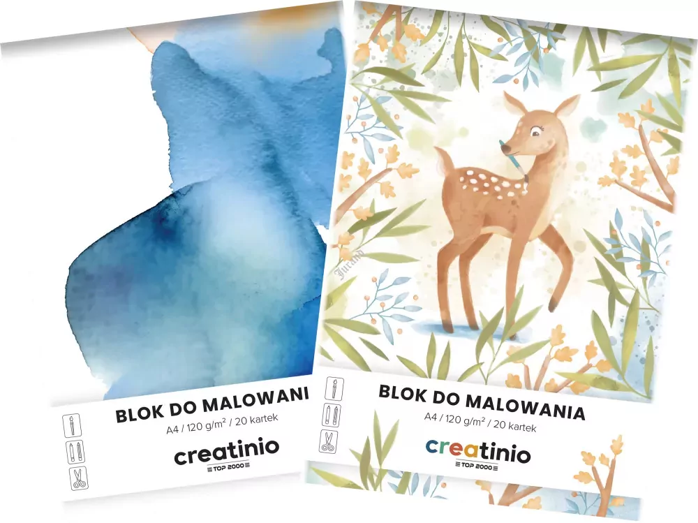 Blok do malowania. Creatino A4 20 kartek 120g - tantis.pl