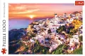 Puzzle 1000. Zachód słońca nad Santorini - tantis.pl