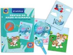 Zestaw do nauki wycinania A4 z nożyczkami Animals