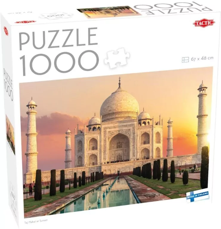 Puzzle 1000 Taj Mahal o zachodzie słońca - tantis.pl