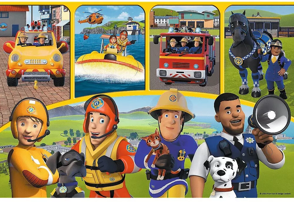 Puzzle 24 maxi. Strażak Sam i przyjaciele - tantis.pl