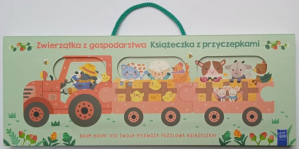 Książeczka z przyczepkami. Zwierzątka z... - tantis.pl