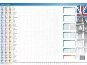 Podkładka na biurko. Irregular verbs - tantis.pl