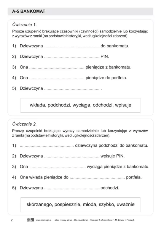 Dać rzeczy słowo. Co za historia! Ćwiczenia 5 elementów - tantis.pl