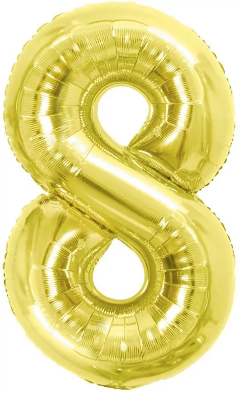 Balon foliowy B&C 8 Light gold 85cm - tantis.pl