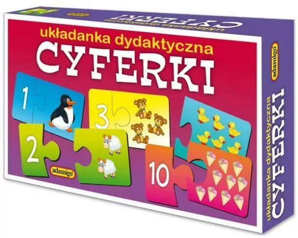 Cyferki. Układanka dydaktyczna - tantis.pl